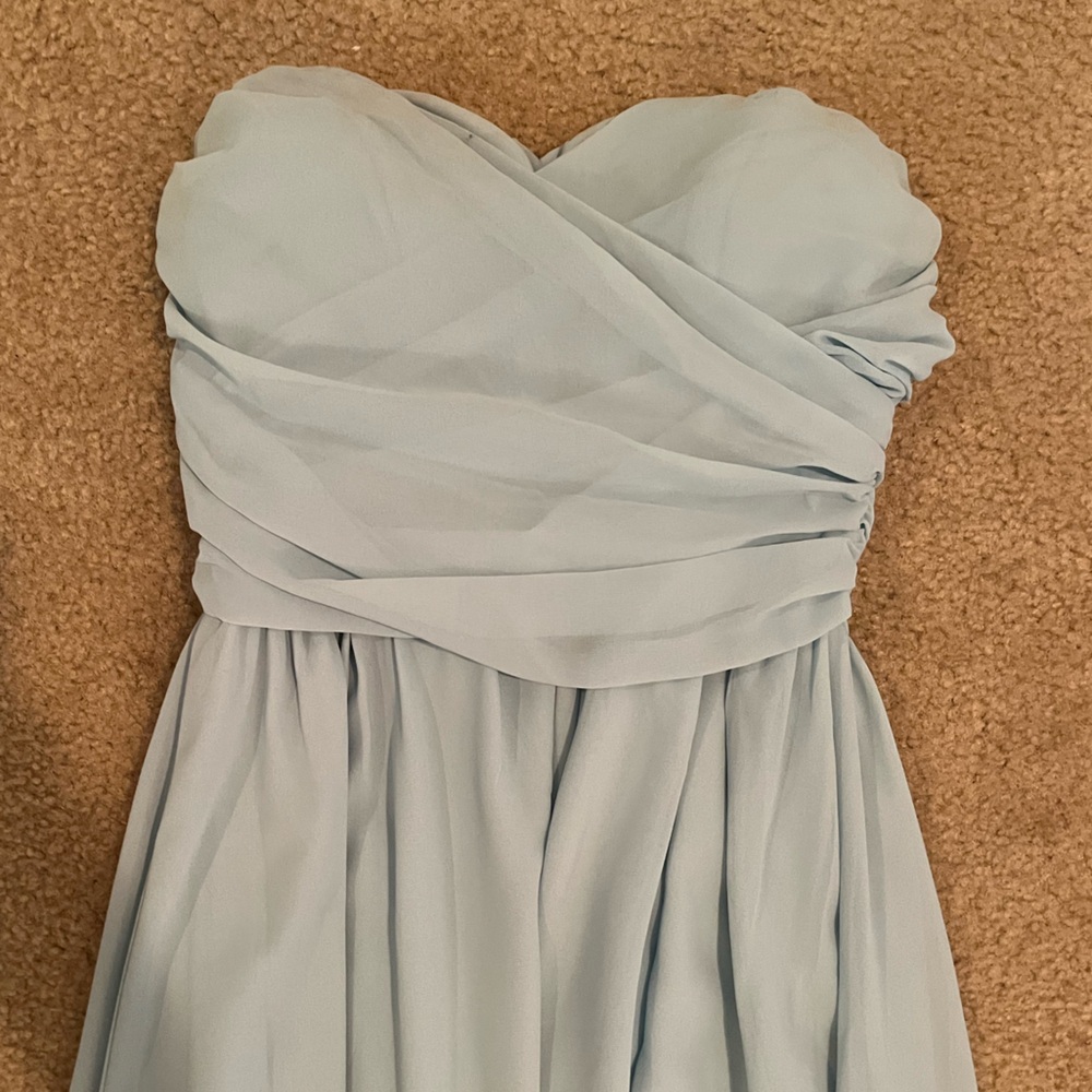LULUS- Light Blue Strapless Prom Dress- NEVER WORN